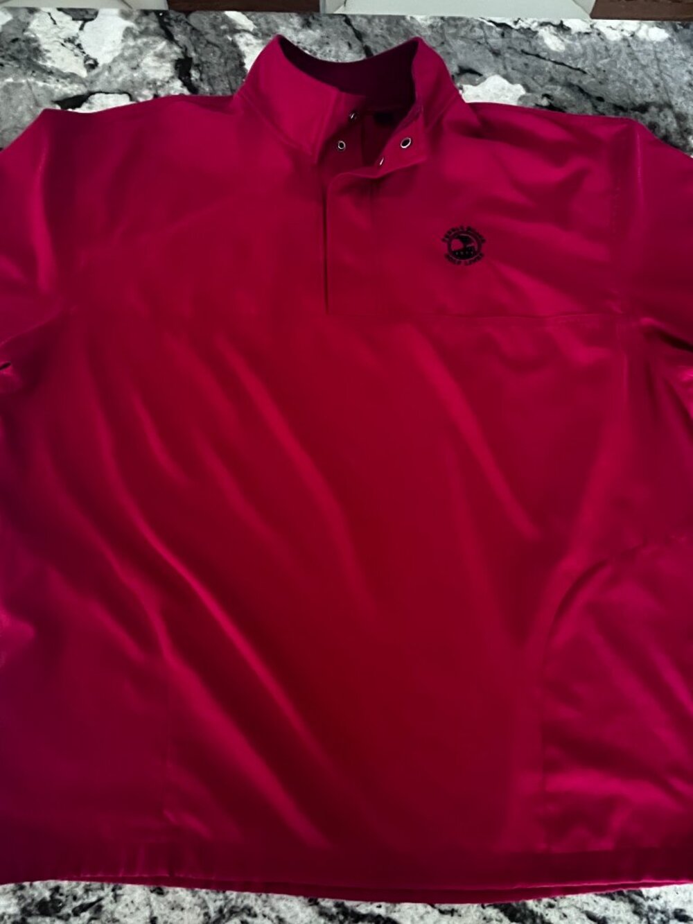 Ashworth Pebble Beach Men’s XXL Red Performance Pullover – Button Placket